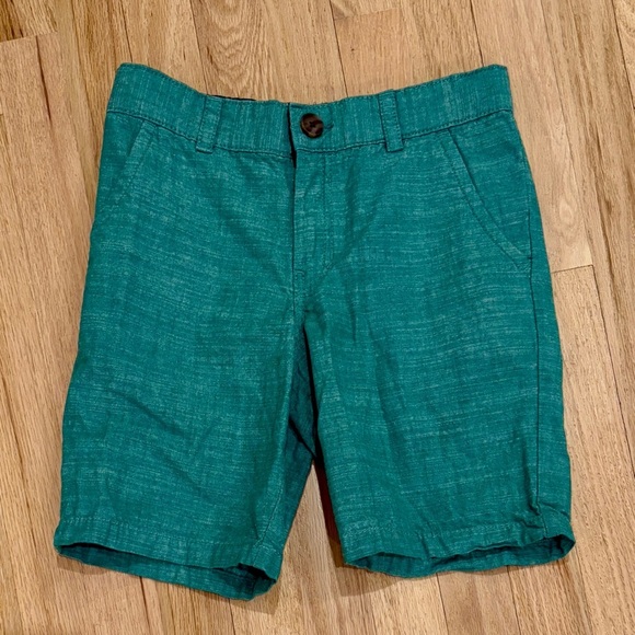 Boys Cat & Jack Green Shorts, Flat Front, Adjustable Waist, Size 10 - Picture 1 of 6